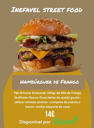 Hambúrguer de Frango