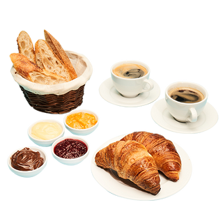 Śniadanie Charlotte dla Dwojga z kawą