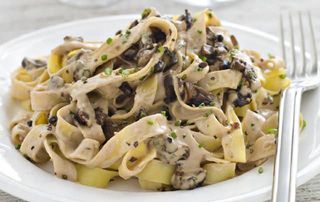 Tagliatelle à la Creme et Champignons