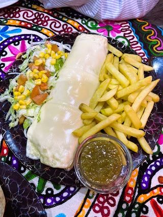 Burrito Tex Mex Con Patatas Fritas