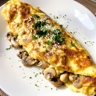 Déjeuner   Omelete aux champignons   