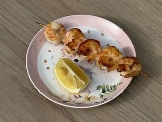 Шашличок з хвостиків тигрових креветок (80/15g)
