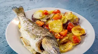Pesce al forno orata