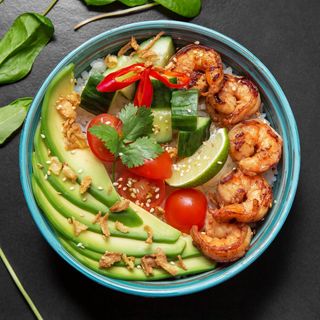 Салат "Поке" с креветками