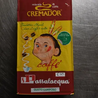 Caffè macinato 250 grammi Passalacqua miscela crema d'or