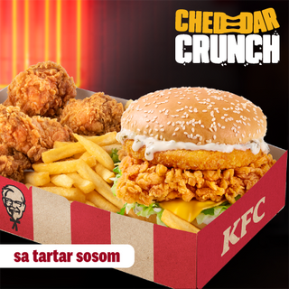 Cheddar crunch box (sa tartar sosom)
