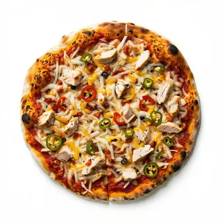 Chicken chili pizza