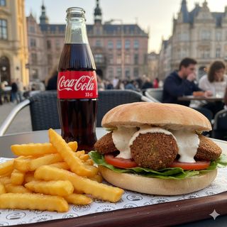 Panino falafel menù