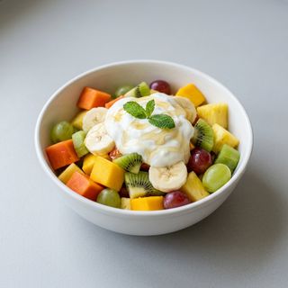 Dessert Fruit Salad with Honey and Yoghurt