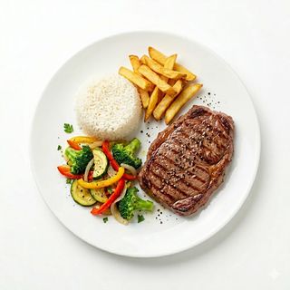 Plato Combinado De Filete De Ternera