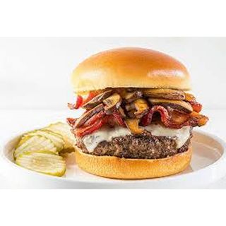 Chicken Bacon Mushroom Burger