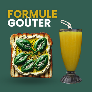 Toasts Complets au Hummus + Jus au choix