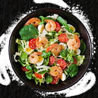 Фірмовий З тигровими креветками та сирними кульками (250г)