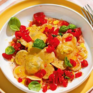 Agnolotti di melanzane e scamorza