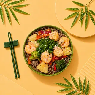 Wok Soba Creveti Sos Cremos