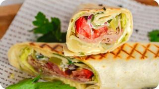 Ролл с грибами и говядиной