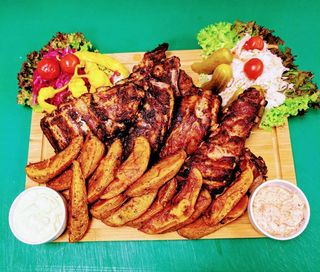 ხბოს ნეკნი დაფაზე 6 პერსონაზე