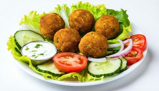 Порция със свежи зеленчуци