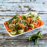 კიტრის და პომიდვრის სალათი