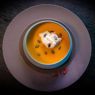 Крем супа от тиква с пушена бурата