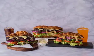 Chicken, Beef And Cheese Croissant