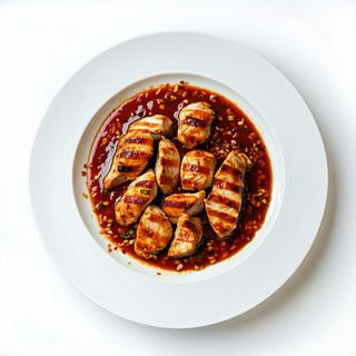 Pollo saltato con salsa piccante