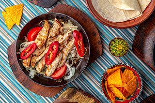 Fajitas cu carne de pui