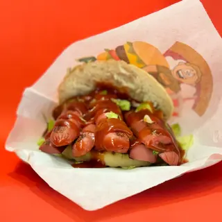 Panino con wurstel