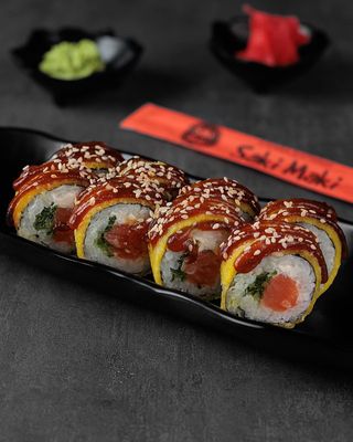 Ролл Сяке темпура