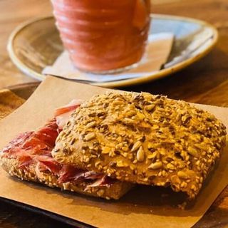 Tostada con jamón ibérico