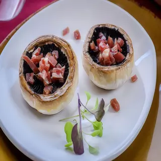 Champiñones A La Plancha Con Jamón (4 Uds.)