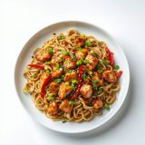 Tallarines Fritos Con Pollo