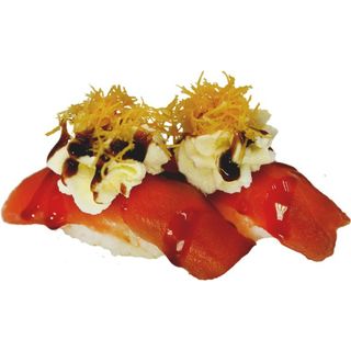 116. Nigiri Tontina I Philadelphia Amb Salsa Anguila I Pasta Kataifi (2 Uds.)