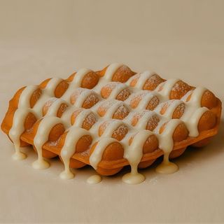 Bubble Waffle com Leite Condensado