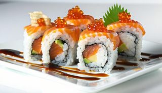 N13. Sake fire roll  - 8 pezzi