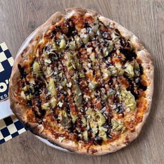 Pizza Bianca de berenjena