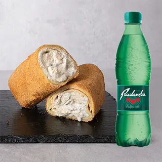 Alfredo panirana palačinka+Radenska 0,5L