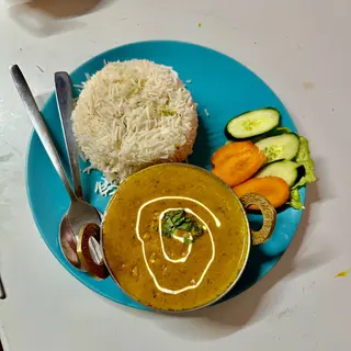Mutton Curry with Rice  Chapati
