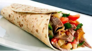 Piadina kebab meal
