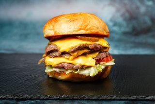 Smash original triple & pomfrit