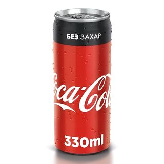 Кока кола без захар кен(330мл)