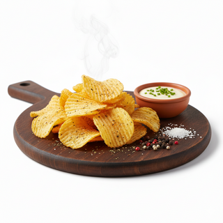 Chipsuri de cartofi cu sos