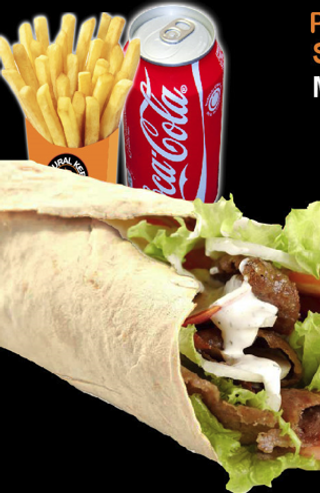 Menú Durum Kebab Solo Carne