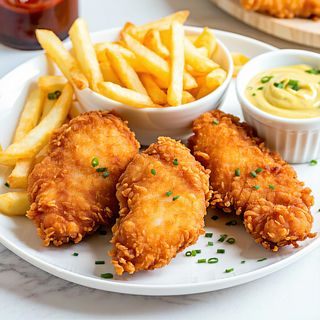 strips frytkami
