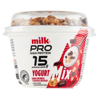 Yogurt Mix Muesli e Fiocchi Cioccolato Milk Pro