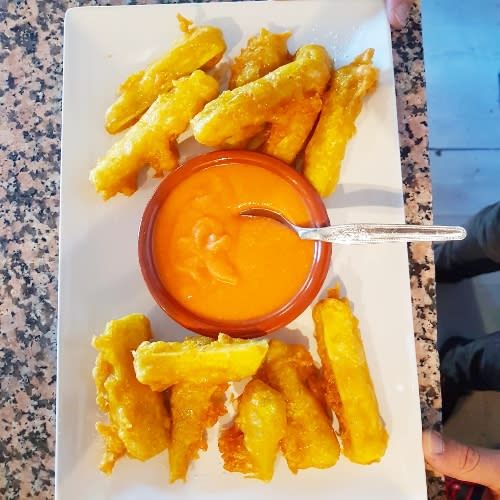 Berenjenas Con Salmorejo Y Miel (1/2 Ración)
