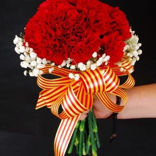 Ramo de claveles rojo ofrenda