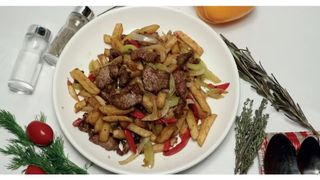 Фри с мясом