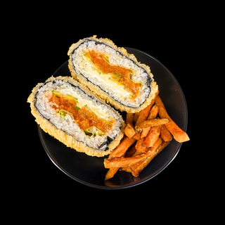 Sushi burger tatar z łososia