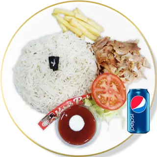 Menú Aroz con kebab 